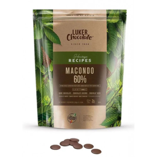 Шоколад черный Macondo 60% Luker Chocolate 2.5 кг