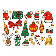 Вафельна картинка Christmas symbols
