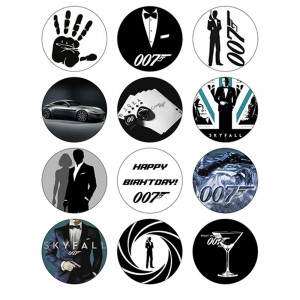 Вафельна картинка на капкейки Bond 007