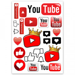 Вафельная картинка Король Youtube
