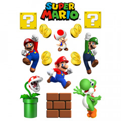 Вафельная картинка Super Mario