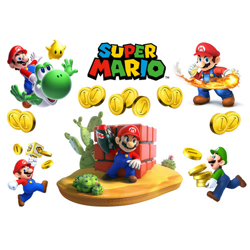Вафельная картинка Настоящий Super Mario 