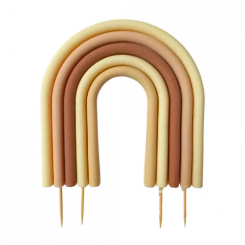 Шоколадная фигурка Радуга бежевая 12 см