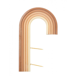 Шоколадная фигурка Радуга бежевая боковая