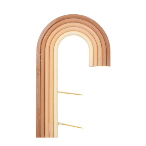 Шоколадная фигурка Радуга бежевая боковая