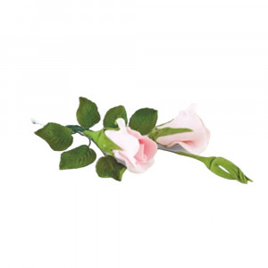 Сахарное украшение Букет Веточка розы Розовый Ø150 Украса