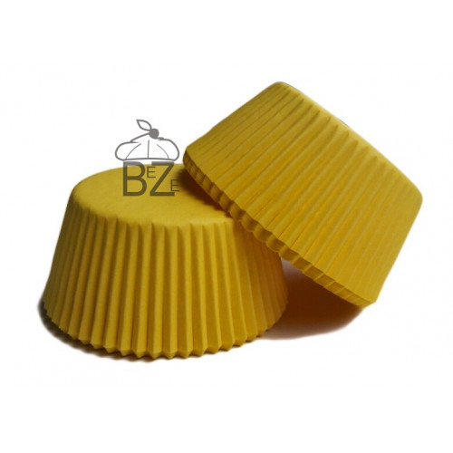 Формы бумажные для кексов желтые, 50*30 мм