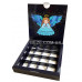 Коробка для конфет и пряников, темно-синяя с ангелом