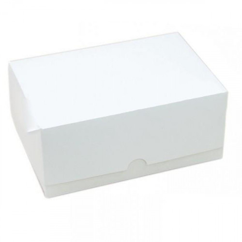 Коробка для капкейків на 2 шт подарункова, біла