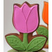 Форма для пряників Тюльпан з листям, 13 см